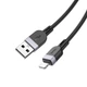 Кабель USB Hoco X109, USB to Lightning, 2.4А, 3m, black - зображення 4