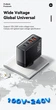 Зарядний пристрій Essager, 100W, GaN, QC 4.0, 2xType-С, 2xUSB, Black - зображення 5