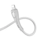 Кабель USB Borofone BX98, USB to Lightning, 2.4А, 1m, серый - изображение 2