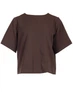 Жіноча блуза широкого крою з коротким рукавом LadyLike 44 Коричневий (ll2420120089385) - изображение 2