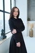 Жіноча тепла сукня міді з куліскою LadyLike 48 Синій (ll2174360096428) - изображение 2