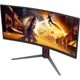 Монитор 34" AOC CU34G4 3440x1440 WQHD VA 180Гц изогнутый игровой 2хHDMI DP HAS Pivot Черно-Красный - изображение 4