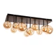 Стельова люстра Lightled 70х33 см Чорний (999X7253F-10 BK+BR) - изображение 1