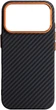Чехол для смартфона Apple iPhone 17 Pro ArmorStandart LikeCarbon2 SE MagCase Black/Orange (ARM89161) - изображение 1
