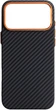 Чехол для смартфона ArmorStandart LikeCarbon2 SE MagCase для Apple iPhone 17 Pro Max Black/Orange (ARM89162) - изображение 1