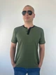 Футболка 3Д на гудзиках олива/чорний, р. 4XL - изображение 1