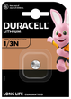Спеціальна літієва батарейка Duracell 1/3N 3V, (2L76/CR1/3N/CR11108), 1 шт. в упаковці (7091713) - зображення 1