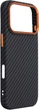 Чехол для смартфона Apple iPhone 17 Pro ArmorStandart LikeCarbon2 SE MagCase Black/Orange (ARM89161) - изображение 3