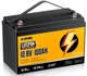 Литий-железо-фосфатный аккумулятор 12.8 В 100 Ач RVPOZWER LiFePO4 12.8V 100Ah 1280Wh с BMS, глубокого цикла для инвертора и ИБП - изображение 1