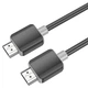 Кабель Hoco US08 (HDMI to HDMI, 4K 60 Гц, 18 Гбит/с, медная жила 32AWG, длина 1 метр) - Черный - изображение 3