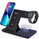 Беспроводная зарядная станция 15W 3 в 1 для iPhone, Apple Watch, AirPods Pro, Samsung и устройств с функцией беспроводной зарядки - изображение 1