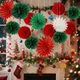 Набор подвесных бумажных новогодних украшений “Снежинка”, 3 шт | Paper Hanging Decorations Snowflake - изображение 2