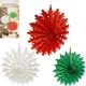 Набор подвесных бумажных новогодних украшений “Снежинка”, 3 шт | Paper Hanging Decorations Snowflake - изображение 4