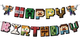 Гирлянда Happy Birthday «Майнкрафт», / Happy Birthday Garland "Minecraft", China - изображение 2
