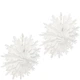 Набір підвісних паперових новорічних прикрас “Сніжинка”, 2 шт | Paper Hanging Decorations Snowflake - зображення 2