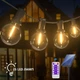 Гирлянда Светодиодная Уличная на Солнечной Батарее 25 ламп, 10 м, с пультом управления, теплый желтый (957) - изображение 3