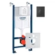 Инсталляция для унитаза GROHE Rapid SL с кнопкой черная матовая 3884000G_38505KF0 - изображение 1