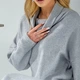Жіноча туніка з коміром хомутом із ангори LadyLike 44 Сірий (ll2187070191383) - изображение 5