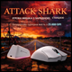 Ігрова бездротова миша ATTACK SHARK V3 PRO з док-станцією, сенсор PAW3311, до 25000 DPI, 1000Hz, ультралегка 55 г, RGB підсвітка - зображення 1