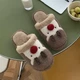 Теплющі капці для дому із зображенням оленя 38-39 Капучино - зображення 4