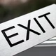 Табличка EXIT | Выход информационная табличка - (R22) 300 мм x 100 мм - изображение 1