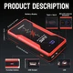 Пускозарядний пристрій (Jump Starter) ENGIHU 12V з LCD-дисплеєм та Smart-затискачами + Кейс - изображение 3