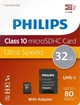 Karta pamięci Philips microSDHC 32GB Class 10 UHS-I U1 + adapter SD (FM32MP45B/00) - obraz 2