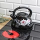 Эмалированный чайник Edenberg EB-12610 со свистком и антипригарным покрытием 3 л Цветы (EB-12610) - изображение 1