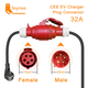 Перехідник в розетку Red CEE 32A Schuko 3,5 кВт 16A (розетка) - зображення 2