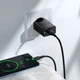 Зарядное устройство с быстрой зарядкой QC3.0 и кабелем USB to Type-C HOCO CS92A 1USB Черный - изображение 9