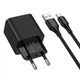 Зарядное устройство с быстрой зарядкой QC3.0 и кабелем USB to Type-C HOCO CS81A 1USB Черный - изображение 5