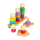 Drewniana tęczowa zabawka Bigjigs do układania 25 el. 3000056 (0691621850091) - obraz 2