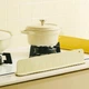 Силиконовая защита на мойку от брызг на присосках 37 см желтого цвета (NR0323_3) - изображение 4
