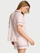 Фланелевая пижама шорты и рубашка в розовую полоску Victoria's Secret р. XL (01023) - изображение 3