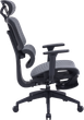 Кресло офисное OfficePro Skyline Footrest Black/Dark Gray (OC750-B-DG-DG) - изображение 5