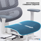 Кресло офисное OfficePro Skyline Footrest White/Dark Gray (OC750-W-DG-DG) - изображение 10