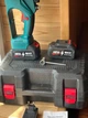 Аккумуляторная цепная пила Electric Saw AND 1155 с двумя акба 48V синяя - изображение 4