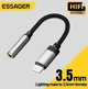 Lightning - AUX 3.5mm аудіо DAC адаптер Essager ES-AX2 - изображение 1