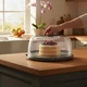 Тортівниця кругла з кришкою 33×12 см, харчовий пластик, Сірий (053-GRAY) - зображення 2