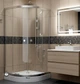 Душова кабіна Shower Saturn 90x90х190 см напівкругла без піддону розсувна прозоре скло 6 мм - зображення 1