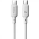 Кабель Baseus Silky Series Fast Charging Type-C to Type-C 100W (2m) white (P10377704213-01) - зображення 1