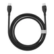 Кабель Baseus Pudding Series Fast Charging Type-C to Type-C 100W (1.2m) Black - зображення 2