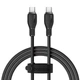 Кабель Baseus Pudding Series Fast Charging Type-C to Type-C 100W (1.2m) Black - зображення 3