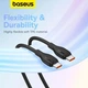 Кабель Baseus Pudding Series Fast Charging Type-C to Type-C 100W (1.2m) Black - зображення 10