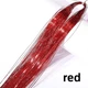 Тонкие красные голографические пряди red 120 см для волос канекалона блестящие декоративные нити голографик для прически - изображение 1