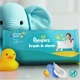 Упаковка детских влажных салфеток Pampers Fresh Clean 80 шт х 9 пачек (720 шт) (8006530134583) - изображение 3
