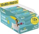 Упаковка детских влажных салфеток Pampers Fresh Clean 80 шт х 12 пачек (960 шт) (8006530134552) - изображение 1