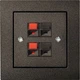 Аудіорозетка Liregus Epsilon Antracite Black (IGL-4-01_E/J) - зображення 1