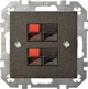 Аудіорозетка Liregus Epsilon Antracite Black (IGL-4-01_E/J) - зображення 2