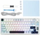 Механічна ігрова клавіатура Aula S75 Pro White-Blue ENG + UA, з TFT-дисплеєм, 2.4G/Bluetooth/Кабель - изображение 2